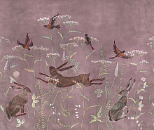 Розовые фотообои Factura FAUNA WONDERLAND 3